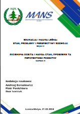 Okładka publikacji: Edukacja i nauka leśna: stan, problemy i perspektywy rozwoju – Część 3 (2024)