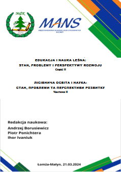 Okładka publikacji: Edukacja i nauka leśna: stan, problemy i perspektywy rozwoju – Część 2 (2024)