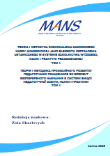 Okładka publikacji: Teoria i metodyka doskonalenia zawodowego kadrу akademickiej jako elementu kształcenia ustawicznego w systemie szkolnictwa wyższego, nauki i praktyki pedagogicznej