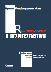 Okładka publikacji: Rozważania o bezpieczeństwie