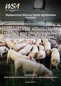 Okładka publikacji: Innowacujne rozwiazania technologiczno-budowlane w chowie trzody chlewnej
