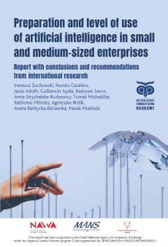 Okładka publikacji: Preparation and level of use of artificial intelligence in small and medium-sized enterprises