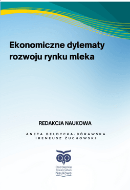 Okładka publikacji: Ekonomiczne dylematy rozwoju rynku mleka